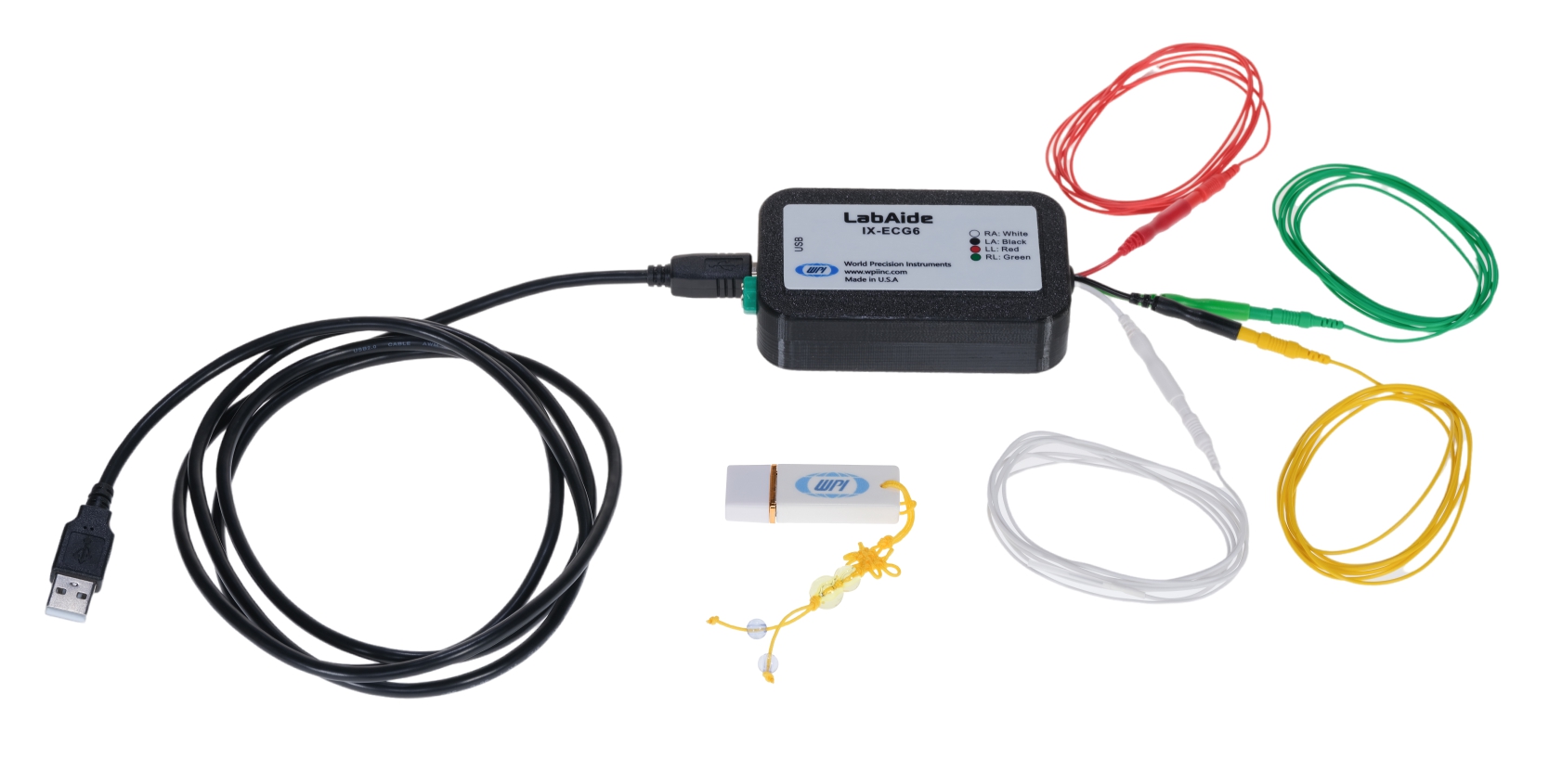 单通道小动物心电图记录仪：LabAide IX-ECG6